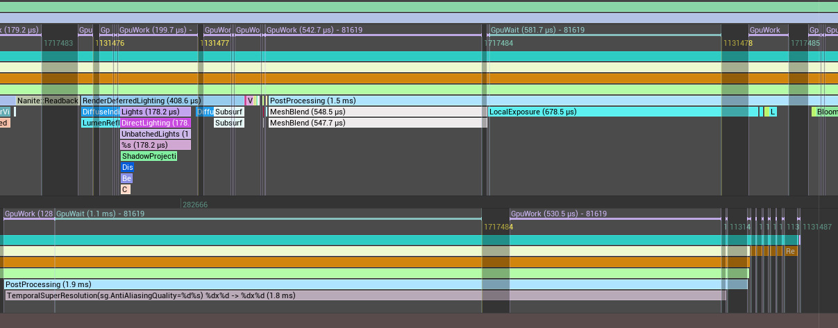 Async GPU workload in Unreal Insights